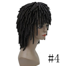 Load image into Gallery viewer, StrongBeauty kanekalon Dreadlock Hair African braids Wig Blonde/Brown Corkscrew Curls Medium length Synthetic wigs
