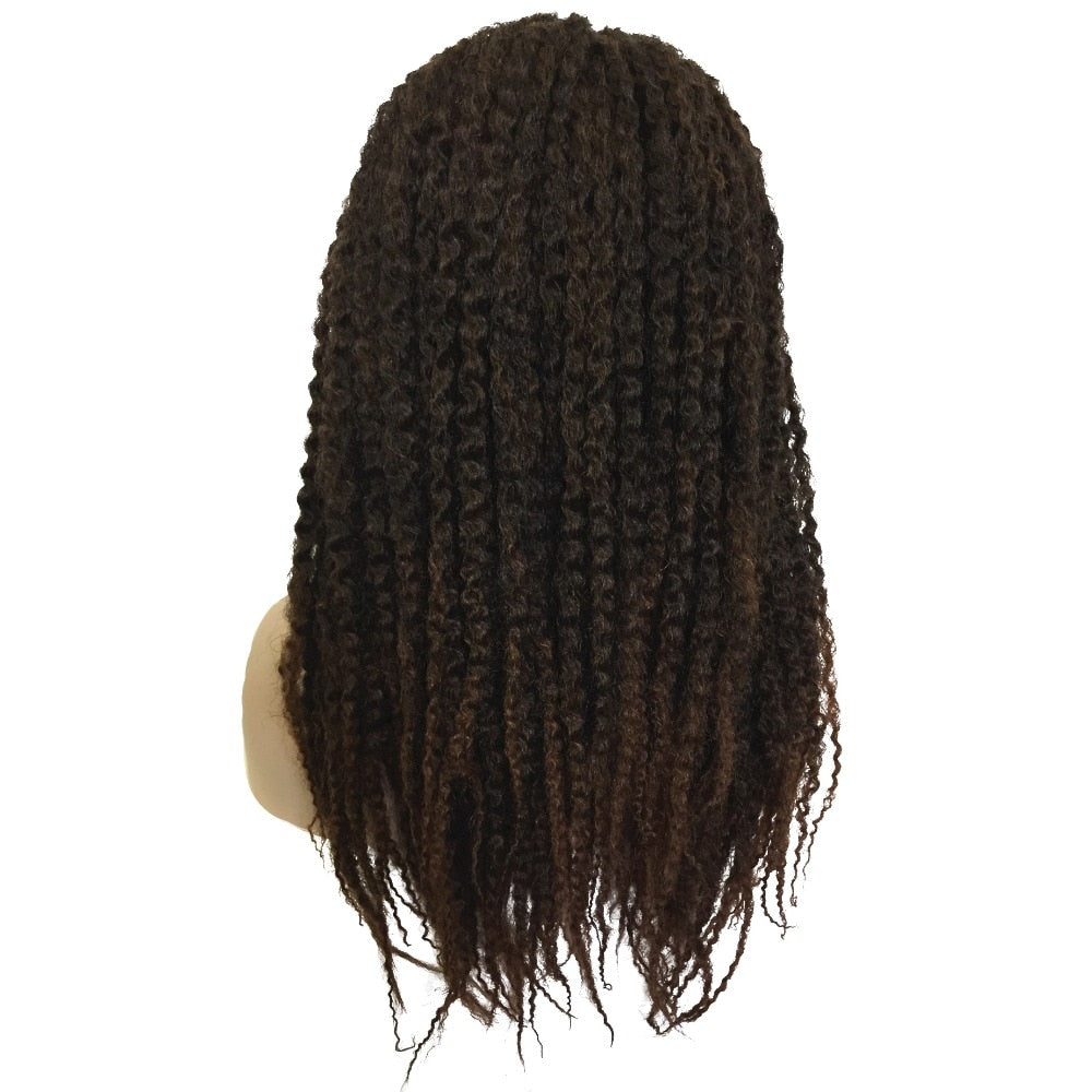 StrongBeauty kanekalon dreadlocks Hair Black/Brown Ombre wigs Twist Hair Synthetic African braids Wig