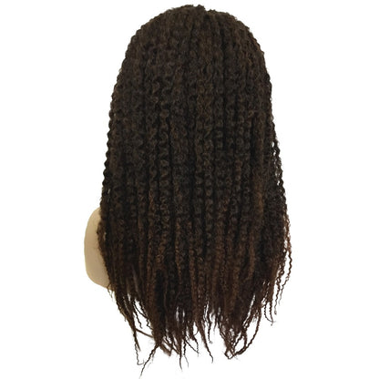 StrongBeauty kanekalon dreadlocks Hair Black/Brown Ombre wigs Twist Hair Synthetic African braids Wig