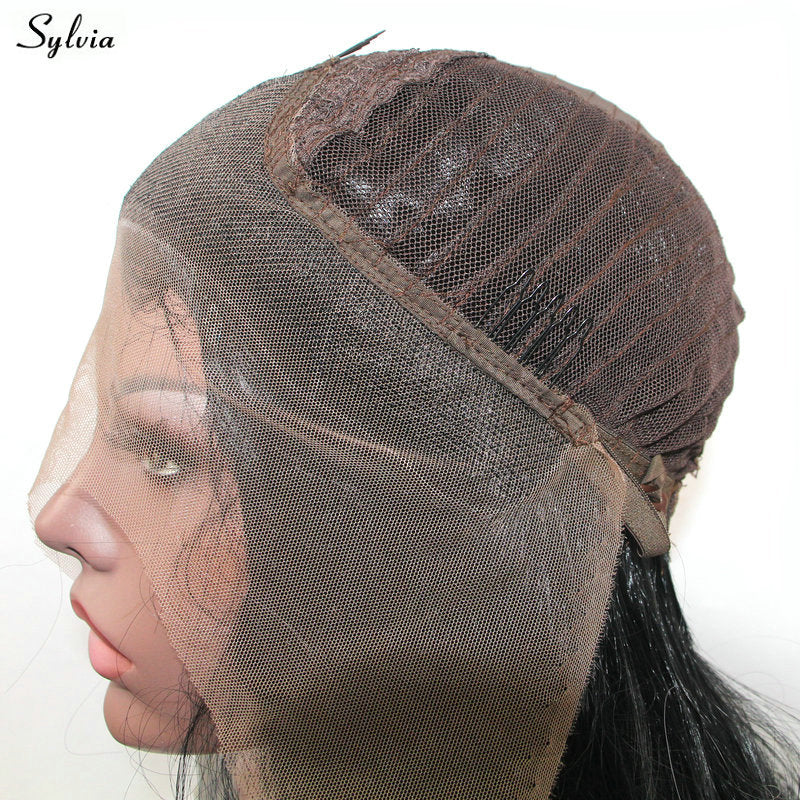 Sylvia Natural 2x Twist Braids Wig Pastel Blonde Color Long Synthetic Lace Front Braided Wigs with Baby Hair Middle Parting 24"