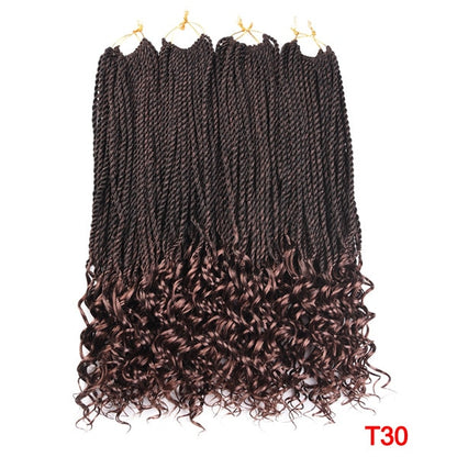 Senegalese Twist Crochet Braids Synthetic Hair Extension with Curly Ends