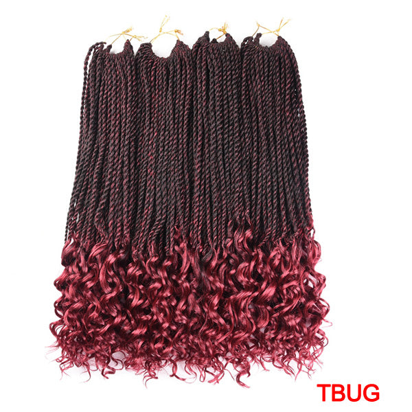 Senegalese Twist Crochet Braids Synthetic Hair Extension with Curly Ends