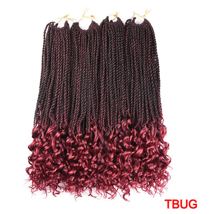 Senegalese Twist Crochet Braids Synthetic Hair Extension with Curly Ends