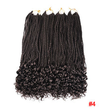 Load image into Gallery viewer, Senegalese Twist Crochet Braids Synthetic Hair Extension with Curly Ends
