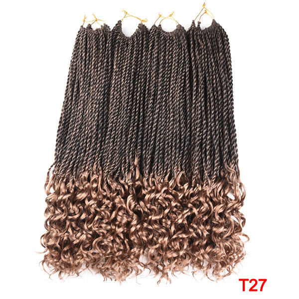 Senegalese Twist Crochet Braids Synthetic Hair Extension with Curly Ends