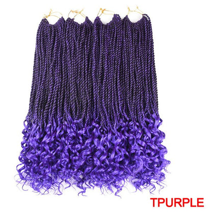 Senegalese Twist Crochet Braids Synthetic Hair Extension with Curly Ends