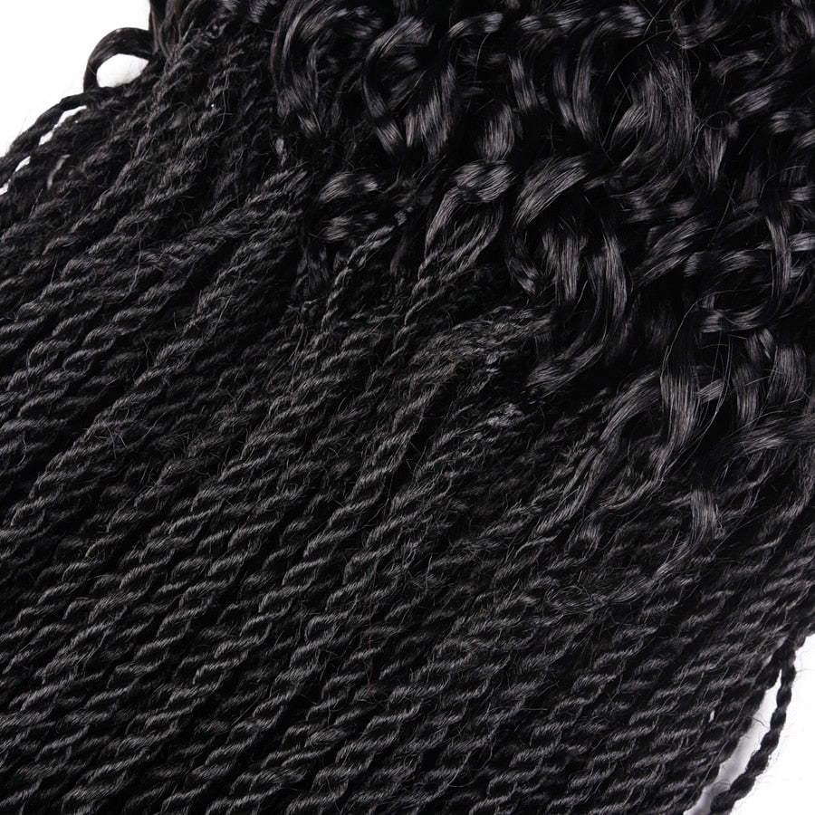 Senegalese Twist Crochet Braids Synthetic Hair Extension with Curly Ends