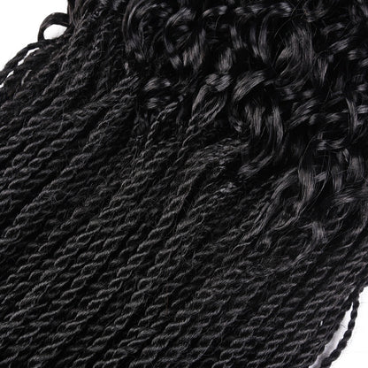 Senegalese Twist Crochet Braids Synthetic Hair Extension with Curly Ends