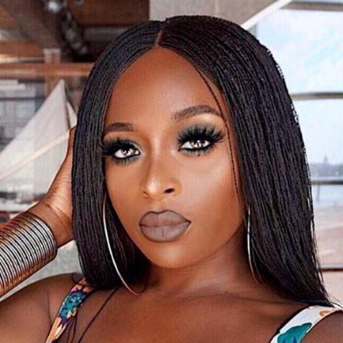 Braided Twists Wig - Human Hair Closure 26"