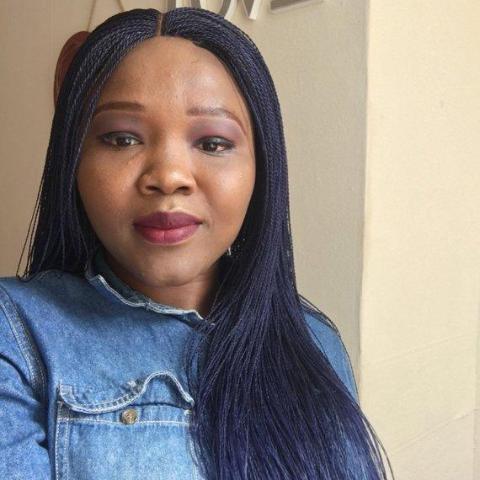 Blue Micro Million twist Braids Wig 26"