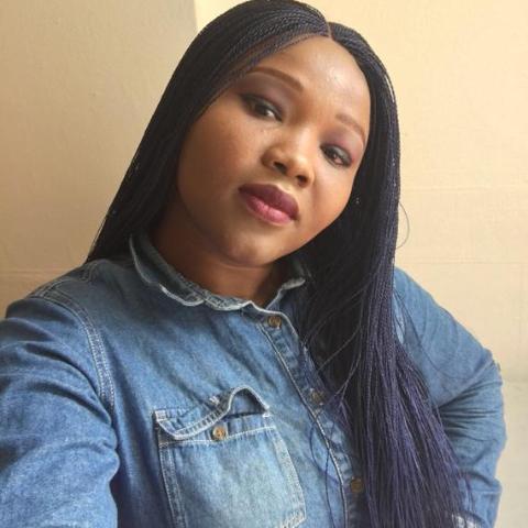 Blue Micro Million twist Braids Wig 26"