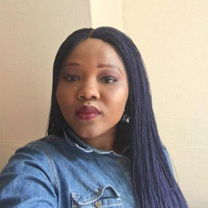 Blue Micro Million twist Braids Wig 26"